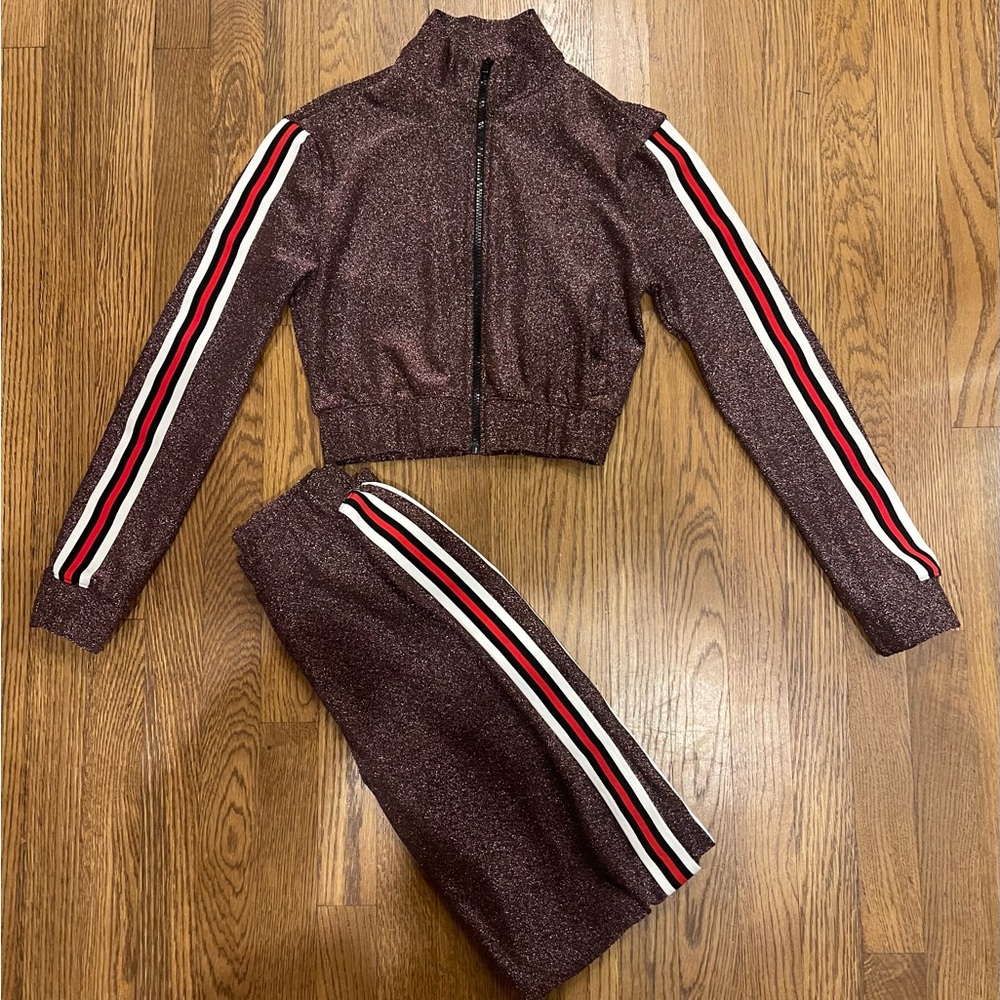 Sparkly fashion tracksuit